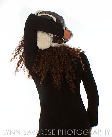 Sofia in Black with Hat