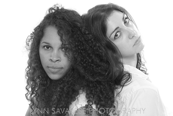 Natasha and Sofia on White