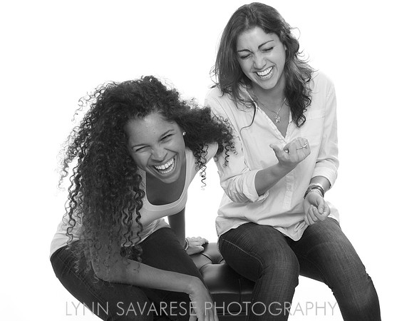 Natasha and Sofia on White